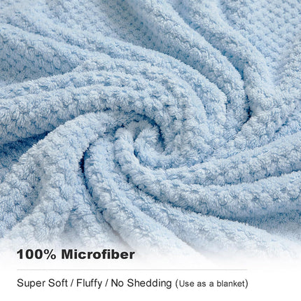 Bath Towel Set 2PCS Coral Fleece Soft Absorbent Large Size Home Bathroom Towels