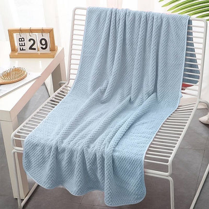 Bath Towel Set 2PCS Coral Fleece Soft Absorbent Large Size Home Bathroom Towels