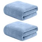 Bath Towel Set 2PCS Coral Fleece Soft Absorbent Large Size Home Bathroom Towels