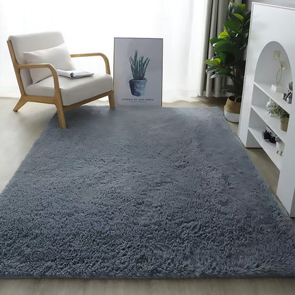120 x 180cm Solid Colour Bedroom Floor Mat Soft Velvet Bedside Carpet Rug