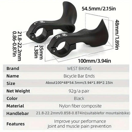 Bicycle Vice Grips Mountain Bike Bullhorn Ramshorn Grips for Cycling Handlebar