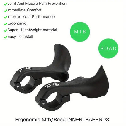 Bicycle Vice Grips Mountain Bike Bullhorn Ramshorn Grips for Cycling Handlebar