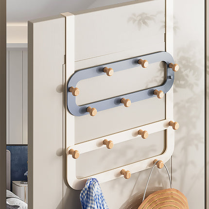 Over The Door Large Capacity Multi Row Hooks No Drilling Installation Heavy Duty