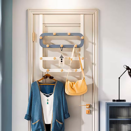 Over The Door Large Capacity Multi Row Hooks No Drilling Installation Heavy Duty