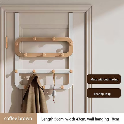 Over The Door Large Capacity Multi Row Hooks No Drilling Installation Heavy Duty