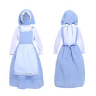 Pastoral Costume Dress Vintage Lace Long Sleeve Farm Theme Cosplay Outfit