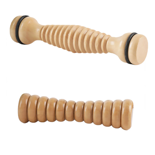Wooden Foot Massage Roller Stick Manual Massager Tool for Feet Legs Arms