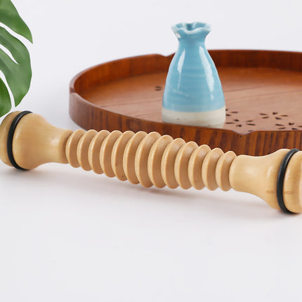 Wooden Foot Massage Roller Stick Manual Massager Tool for Feet Legs Arms