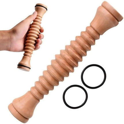 Wooden Foot Massage Roller Stick Manual Massager Tool for Feet Legs Arms
