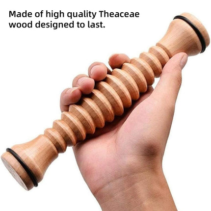 Wooden Foot Massage Roller Stick Manual Massager Tool for Feet Legs Arms