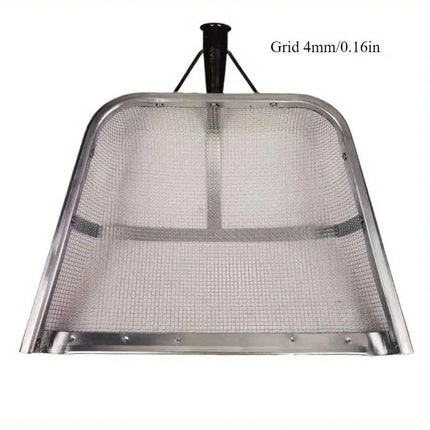Stainless Steel Soil Sifter Drain Shovel Gardening Mesh Screen Filter Durable