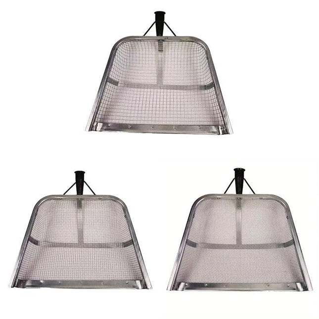 Stainless Steel Soil Sifter Drain Shovel Gardening Mesh Screen Filter Durable