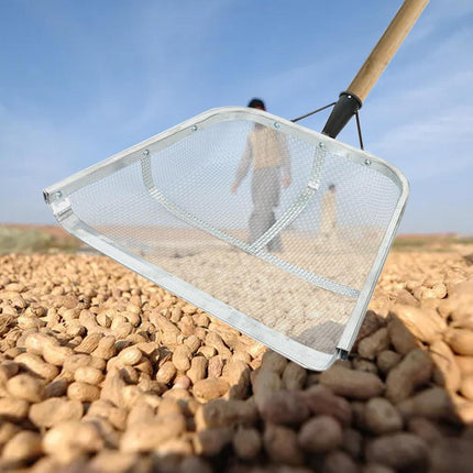 Stainless Steel Soil Sifter Drain Shovel Gardening Mesh Screen Filter Durable