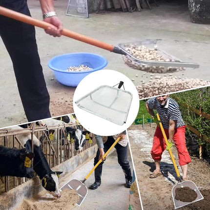 Stainless Steel Soil Sifter Drain Shovel Gardening Mesh Screen Filter Durable