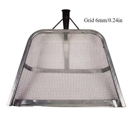 Stainless Steel Soil Sifter Drain Shovel Gardening Mesh Screen Filter Durable