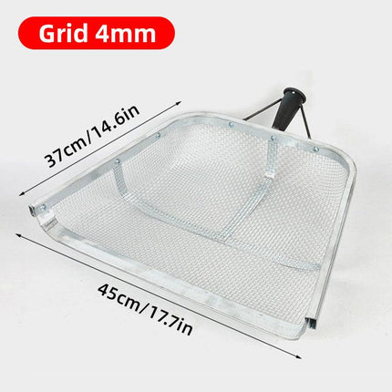 Stainless Steel Soil Sifter Drain Shovel Gardening Mesh Screen Filter Durable