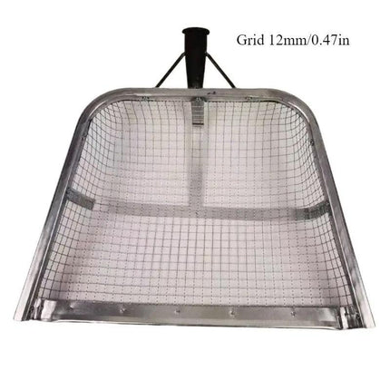 Stainless Steel Soil Sifter Drain Shovel Gardening Mesh Screen Filter Durable