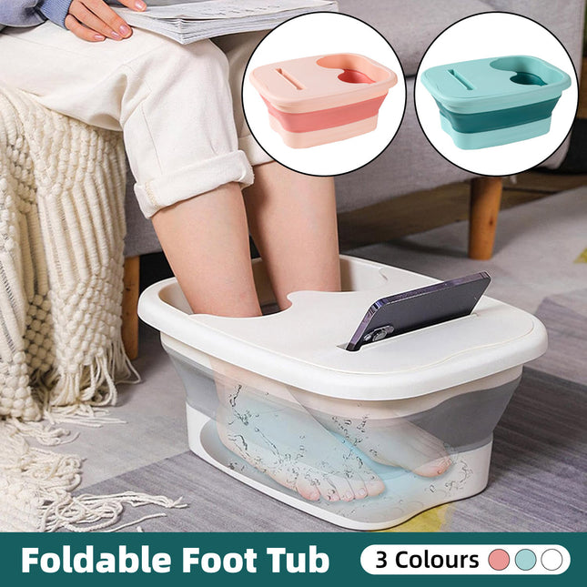 Foldable Foot Tub Portable Large Capacity Foot Basin for Home Bathroom Spa and Travel