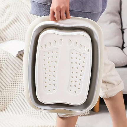 Foldable Foot Tub Portable Large Capacity Foot Basin for Home Bathroom Spa and Travel