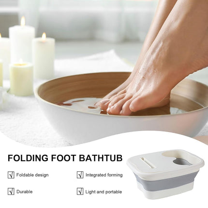 Foldable Foot Tub Portable Large Capacity Foot Basin for Home Bathroom Spa and Travel