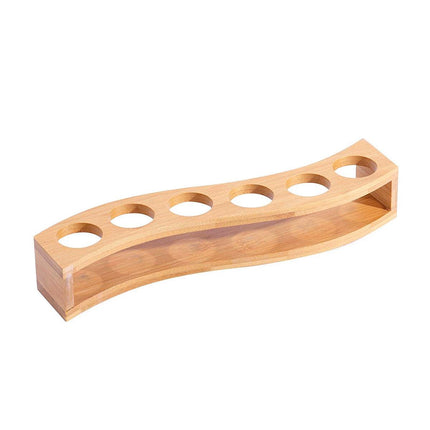 Bamboo Wine Glass Holder Splitter Cup Holder Organiser for Kitchen Bar Storage