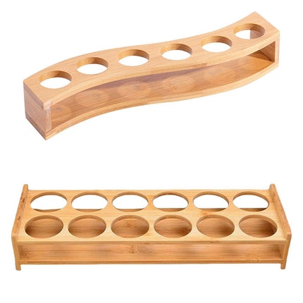 Bamboo Wine Glass Holder Splitter Cup Holder Organiser for Kitchen Bar Storage