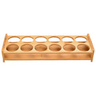 Bamboo Wine Glass Holder Splitter Cup Holder Organiser for Kitchen Bar Storage