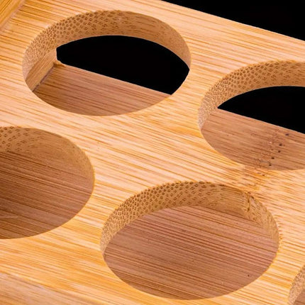 Bamboo Wine Glass Holder Splitter Cup Holder Organiser for Kitchen Bar Storage