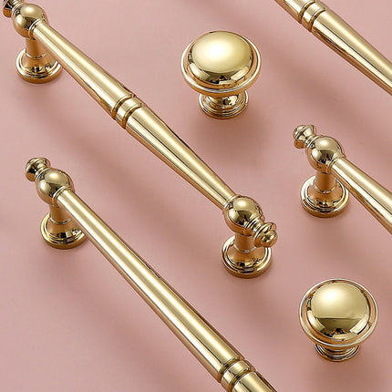 6 Sizes Pure Copper Wardrobe Handles Modern Drawer Cabinet Pulls Light Luxury