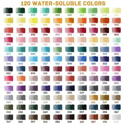 120/180 Colours Water-Soluble Colored Pens for Kids Adults Drawing Colouring