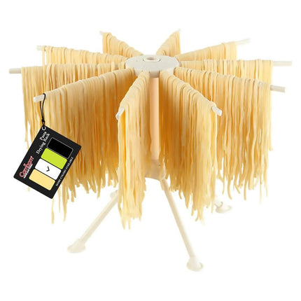Foldable Pasta Drying Rack 10 Bar Plastic Spaghetti Noodle Dryer Home Kitchen
