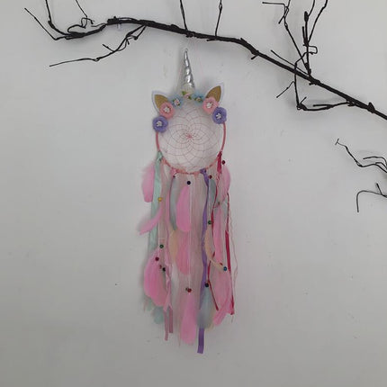 Creative Unicorn Dream Catcher Wall Hanging Decoration Craft Wall Art Decor