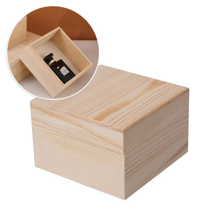 10pcs Wooden Gift Box for Jewelry Packaging Crafts Wedding Birthday Gift Storage