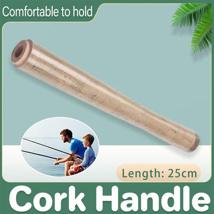 DIY Fishing Rod Handle 25cm Cork Grip Lightweight Replacement Tackle Accessories