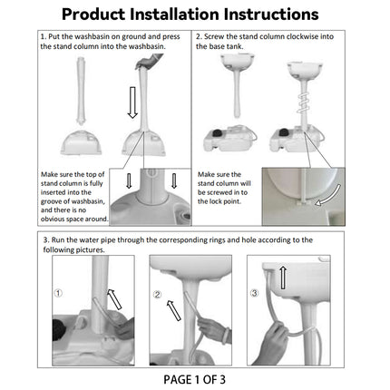 Mobile Portable Outdoor Washbasing for Camping Picnics RV Trips Yard Activities