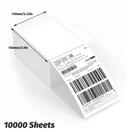 10000 Sheets Thermal Paper Foldable Labels Multipurpose Self Adhesive HighQuality