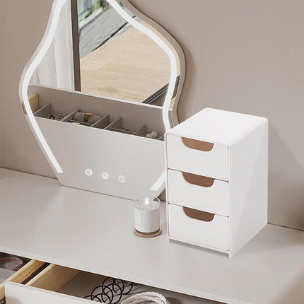 Mini Desktop Organiser Box Portable Storage Box for Office Home Desk Accessories