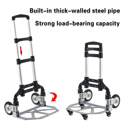 Folding Hand Trolley Cart Heavy Duty Utility Truck Portable Pull Wagon Trailer