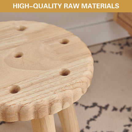 Home Wooden Shoe Bench Small Bench Wood Construction for Entryway Living Room