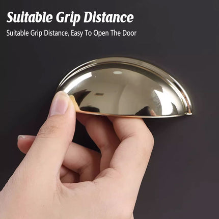 Shell Cabinet Door Handle Single Hole Light Luxury Drawer Closet Pull Furniture