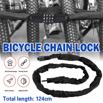 Heavy Duty Chain Lock Motorcycle Bicycle Security Anti Theft Lock For Bike