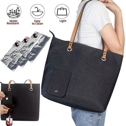 Portable Beach Handheld Wine Bag Durable Easy to Clean for Travel Picnic Use