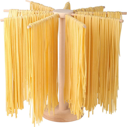 Wooden Noodle Drying Rack Kitchen Pasta Hanger Natural Wood Colour Stable