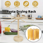 Wooden Noodle Drying Rack Kitchen Pasta Hanger Natural Wood Colour Stable