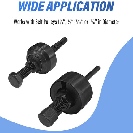 6PCS Pulley Tool Set Harmonic Balancer Puller Removal for Car Engine Repair Use