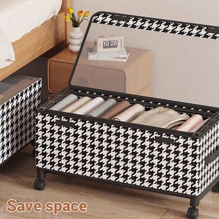 Under Bed Storage Box with Wheels Dustproof Large Capacity for Bedroom Storage