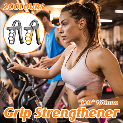 Adjustable Hand Grip Strengthener with Counter Forearm Finger Exerciser Trainer