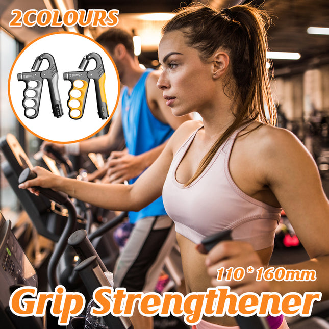 Adjustable Hand Grip Strengthener with Counter Forearm Finger Exerciser Trainer