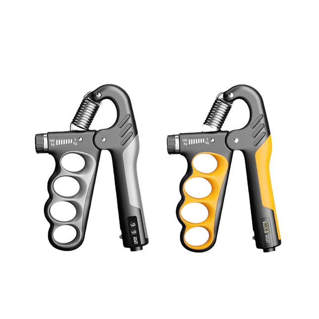 Adjustable Hand Grip Strengthener with Counter Forearm Finger Exerciser Trainer