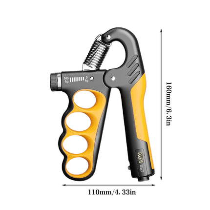 Adjustable Hand Grip Strengthener with Counter Forearm Finger Exerciser Trainer
